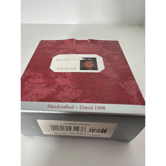 Hallmark Keepsake Ornament NFL Collection Pittsburgh Steelers Helmet Handcrafted - Picture 5 of 5